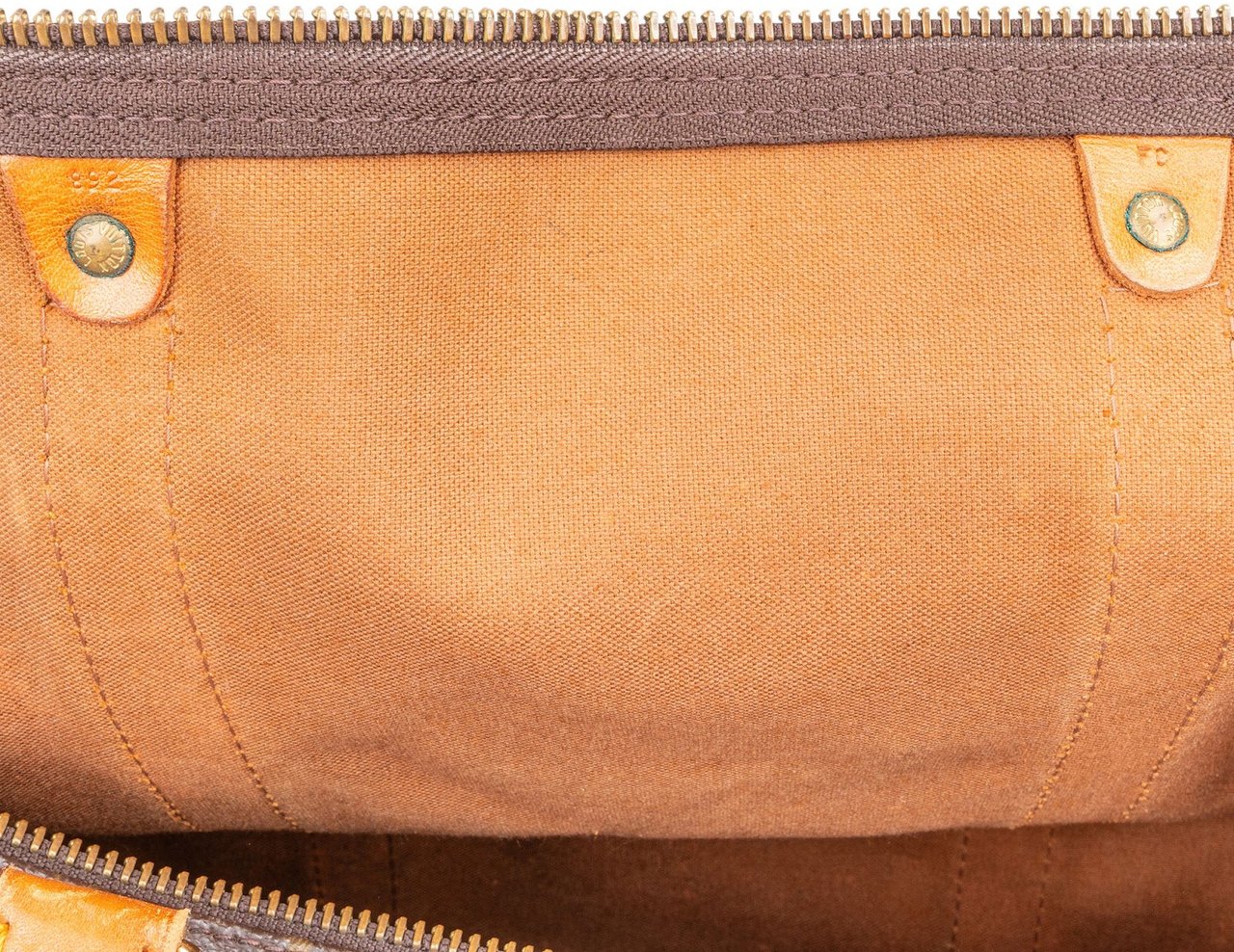 Louis Vuitton Monogram Canvas Keepall 60 Bandoulière Travel Bag Bruin