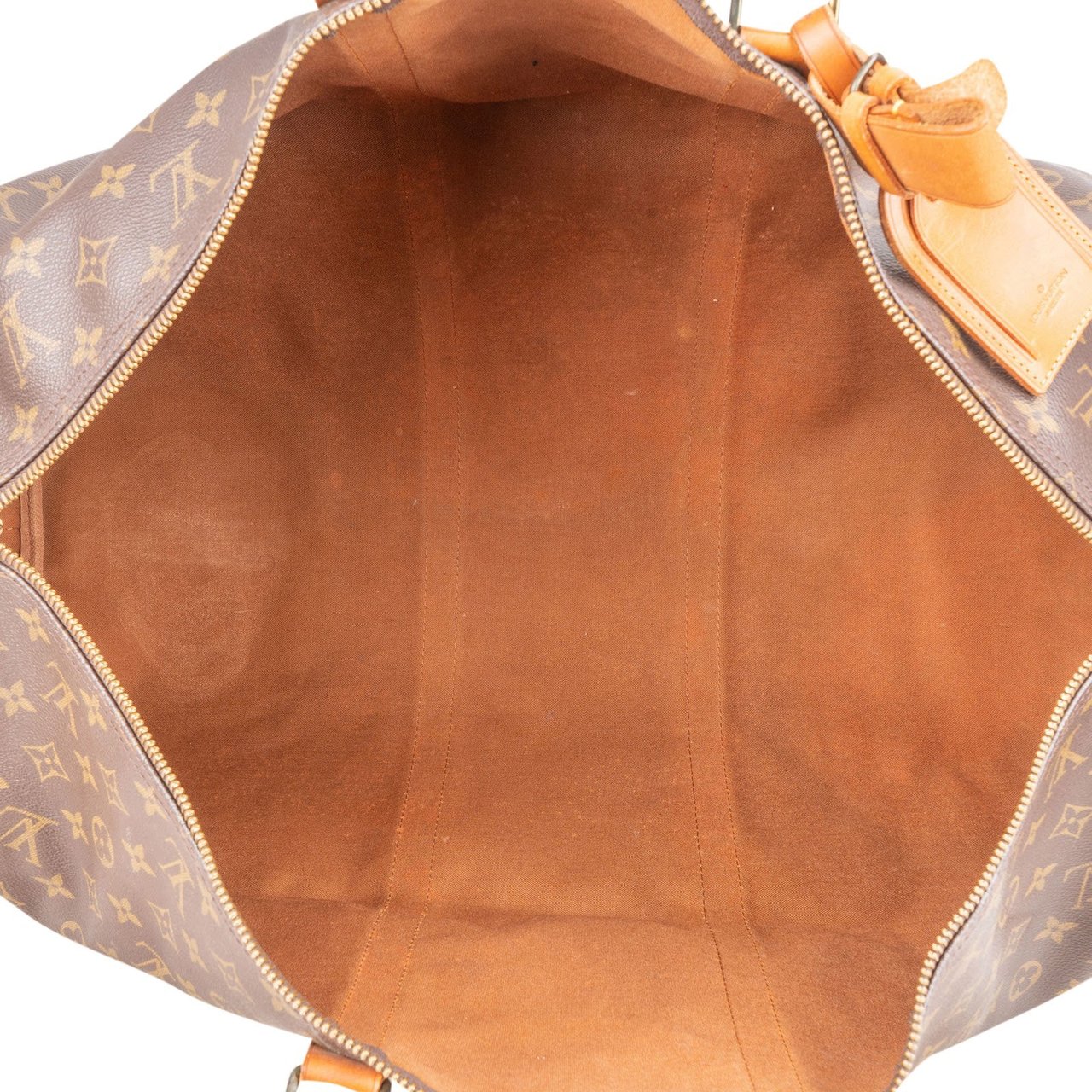 Louis Vuitton Monogram Canvas Keepall 60 Bandoulière Travel Bag Bruin