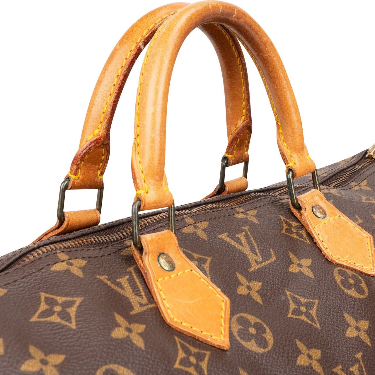 Louis Vuitton Louis Vuitton Monogram Canvas Speedy 40 Handbag Bruin