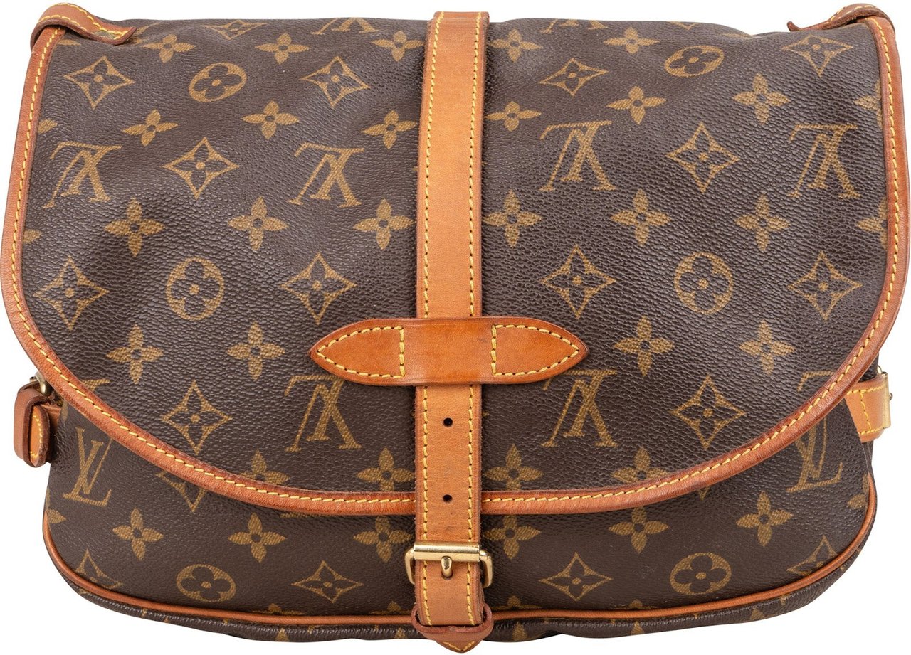 Louis Vuitton Louis Vuitton Monogram Canvas Saumur 30 Crossbody Bag Bruin