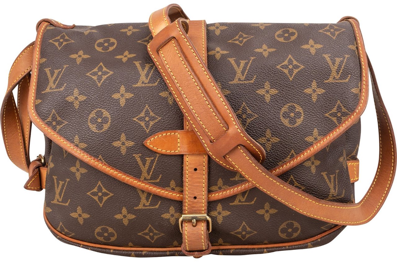 Louis Vuitton Louis Vuitton Monogram Canvas Saumur 30 Crossbody Bag Bruin