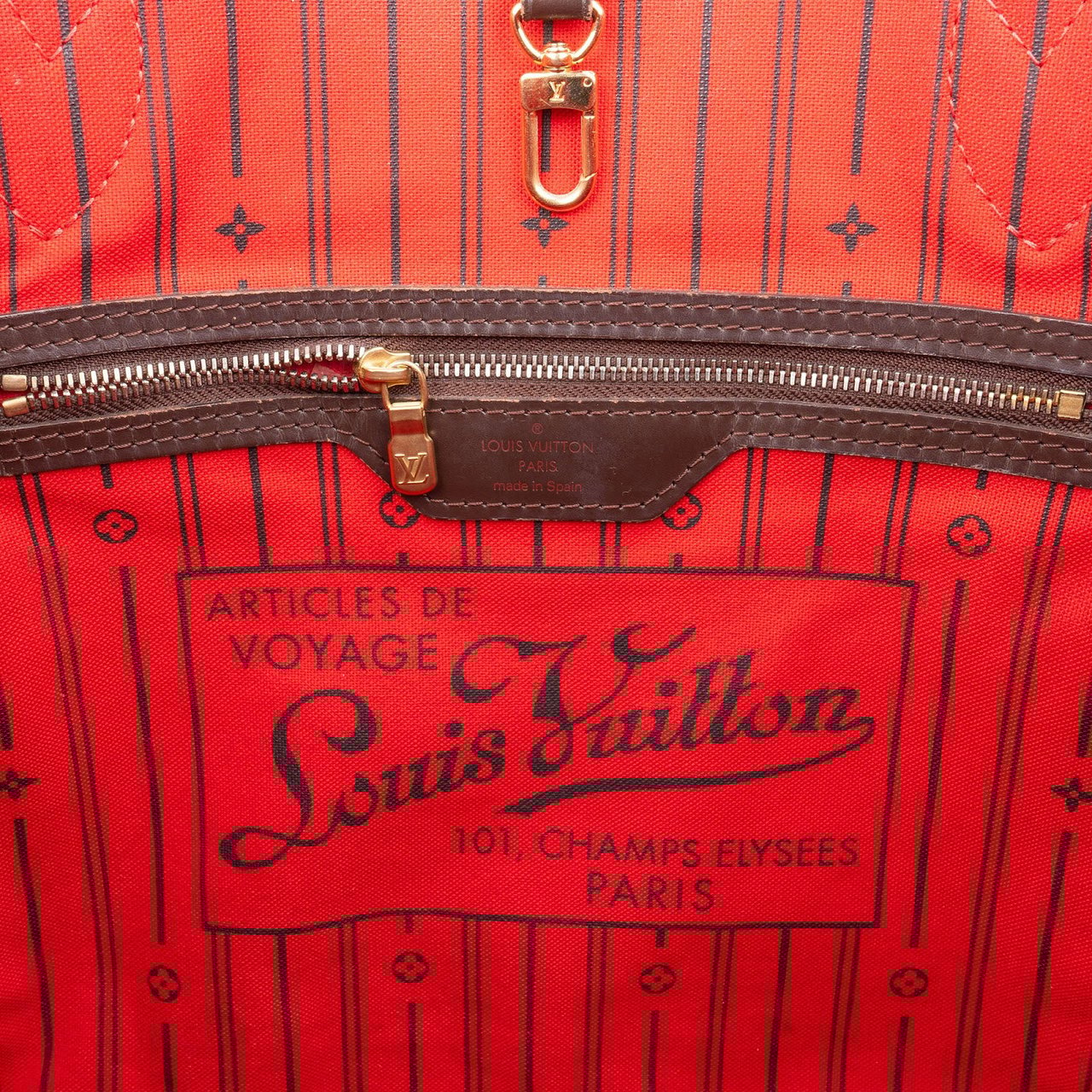 Louis Vuitton Louis Vuitton Monogram Damier Ebene Neverfull MM Shoulder Bag Bruin