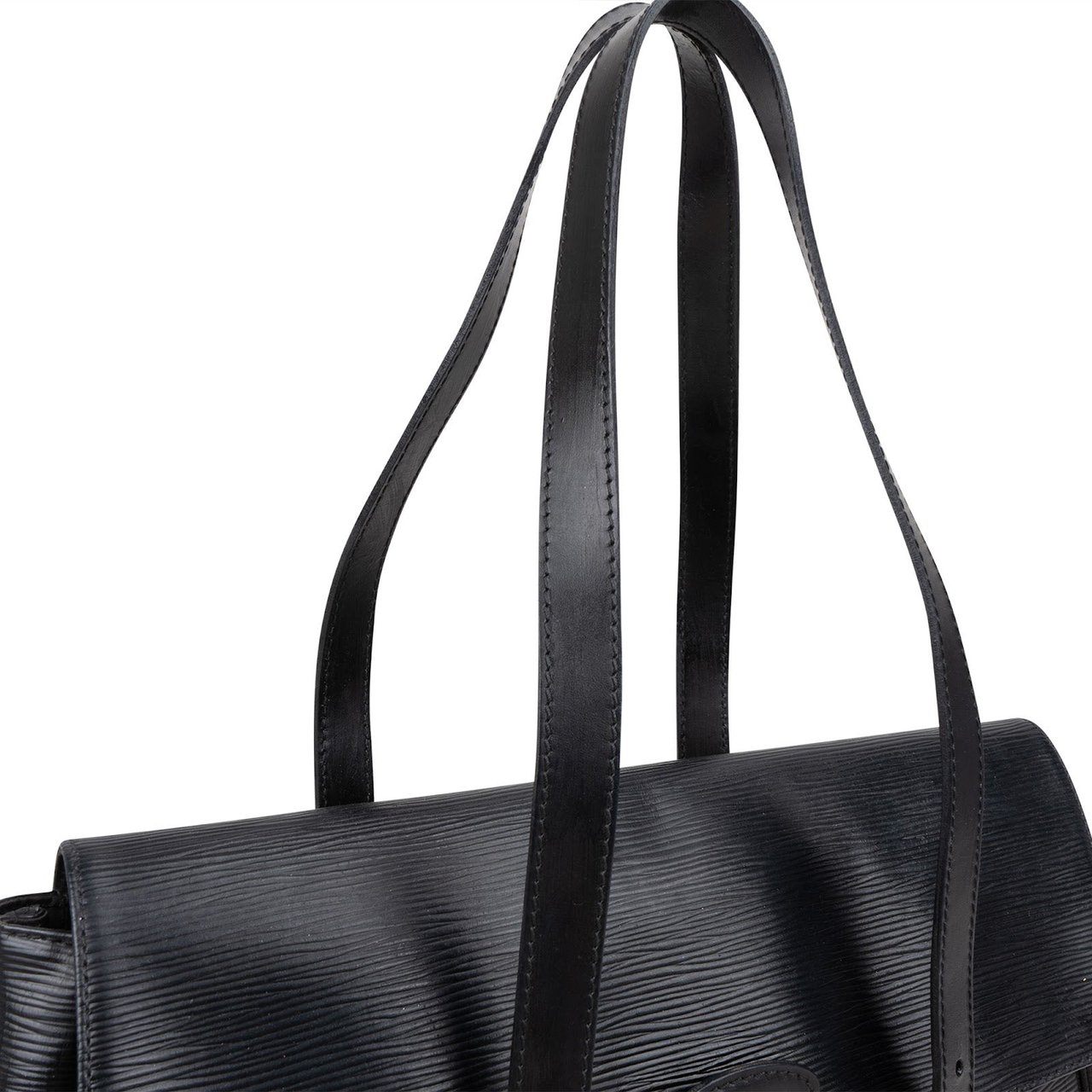 Louis Vuitton Louis Vuitton Noir Epi Leather Segur Shoulder Bag Zwart