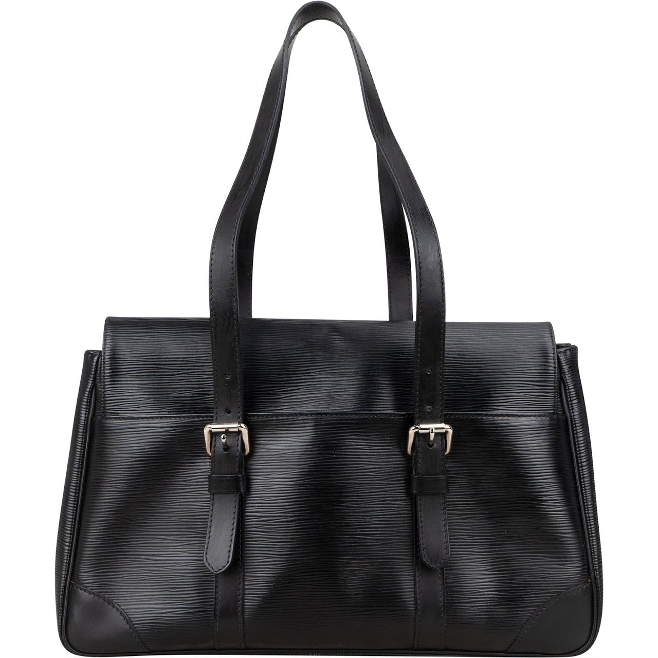 Louis Vuitton Louis Vuitton Noir Epi Leather Segur Shoulder Bag Zwart