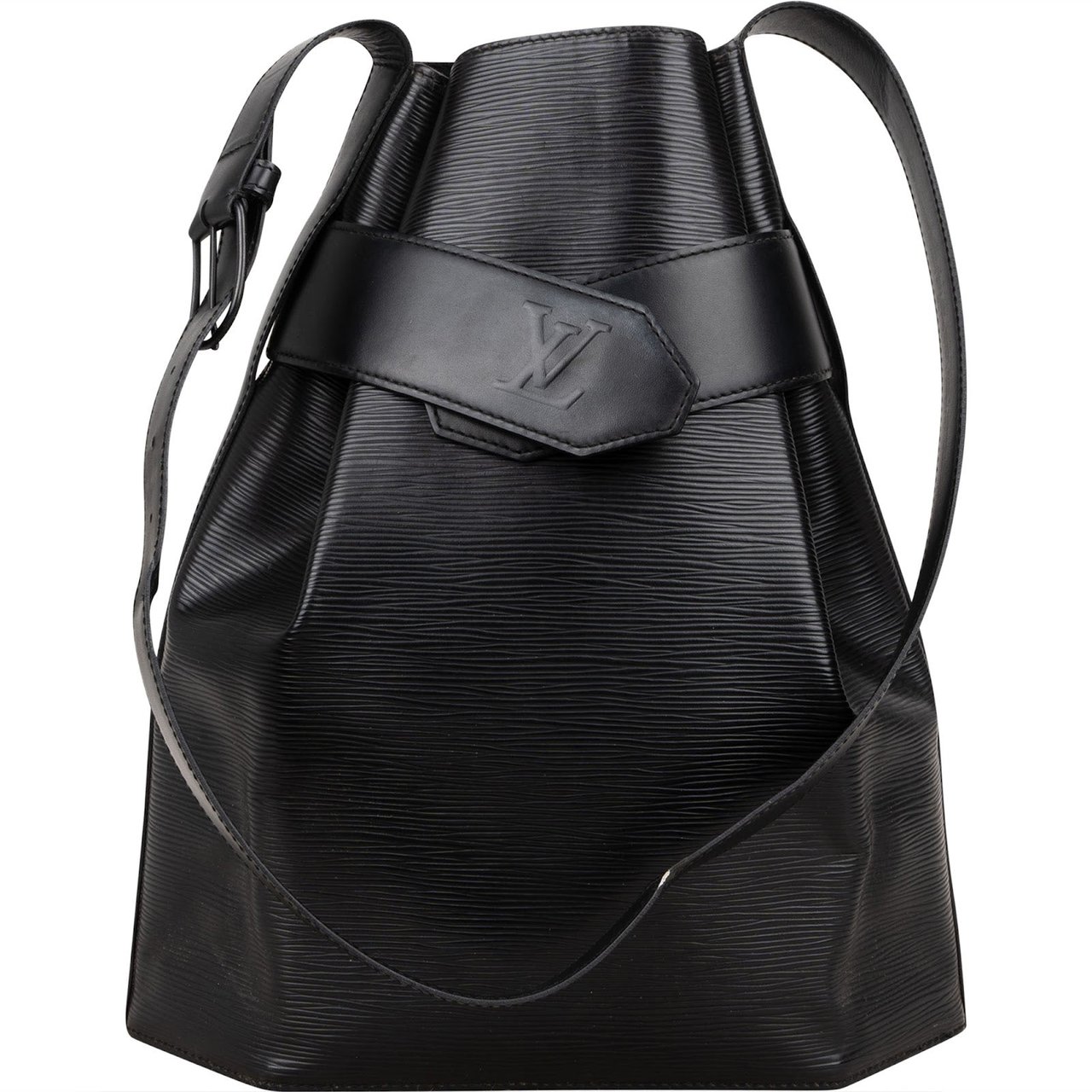 Louis Vuitton Louis Vuitton Noir Epi Leather Sac D'epaule GM Shoulder Bag Zwart