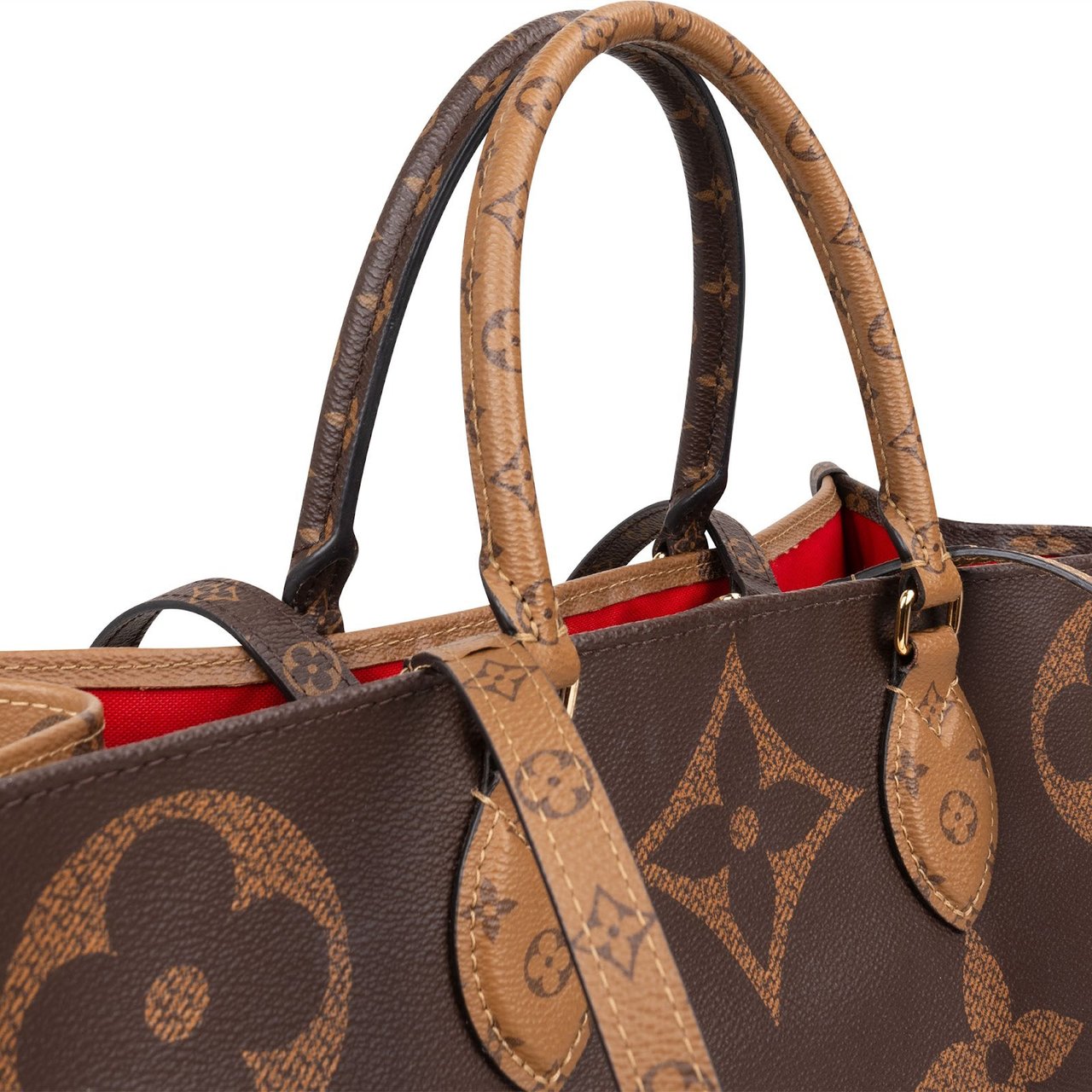 Louis Vuitton Louis Vuitton Monogram Giant Reverse Ontheto GM Handbag Bruin