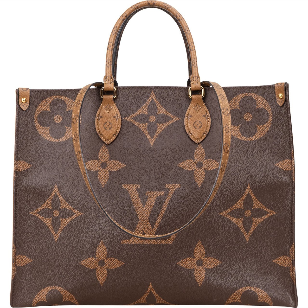 Louis Vuitton Louis Vuitton Monogram Giant Reverse Ontheto GM Handbag Bruin