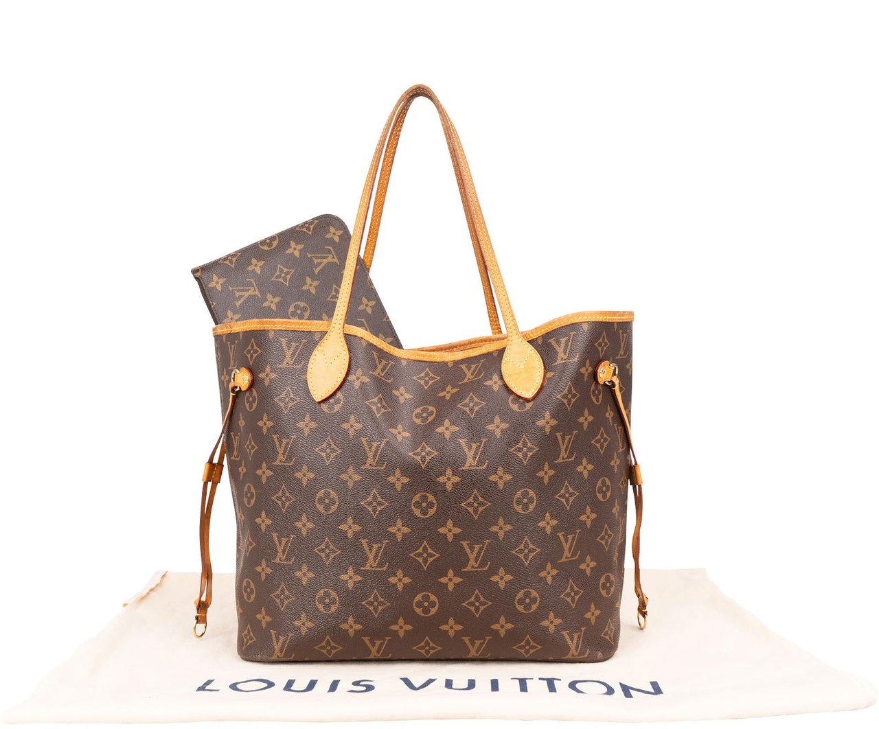Louis Vuitton Louis Vuitton Monogram Canvas Neverfull MM Shoulder Bag Bruin