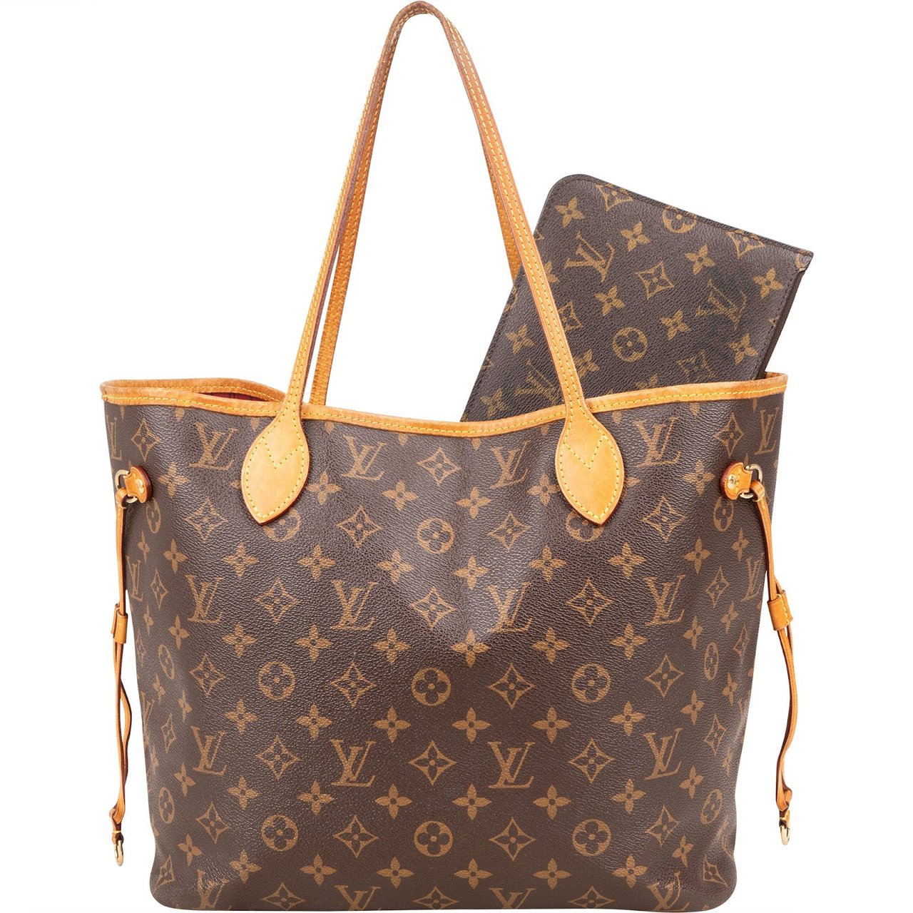Louis Vuitton Louis Vuitton Monogram Canvas Neverfull MM Shoulder Bag Bruin