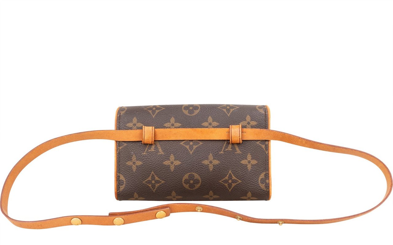 Louis Vuitton Louis Vuitton Monogram Canvas Pochette Florentine Belt Bag Bruin