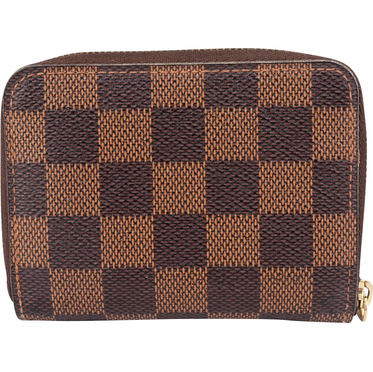 Louis Vuitton Louis Vuitton Monogram Damier Ebene Zippy Coin Purse Wallet N63070 Bruin