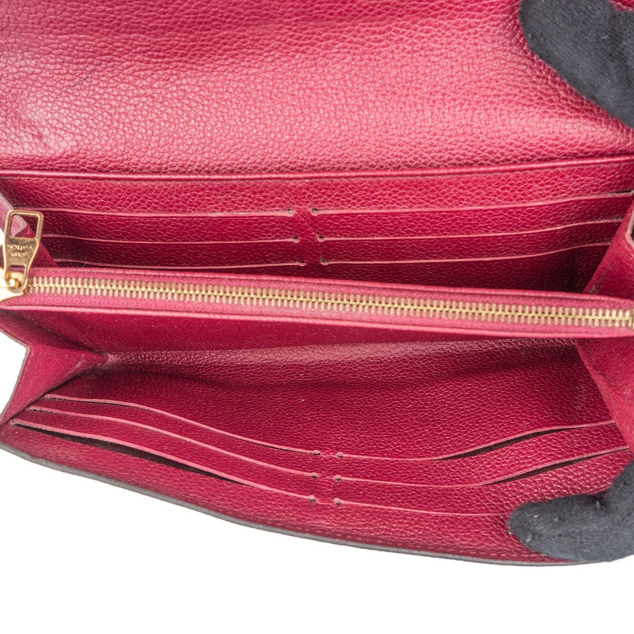 Louis Vuitton Louis Vuitton Monogram Empreinte Leather Sarah Wallet Rood