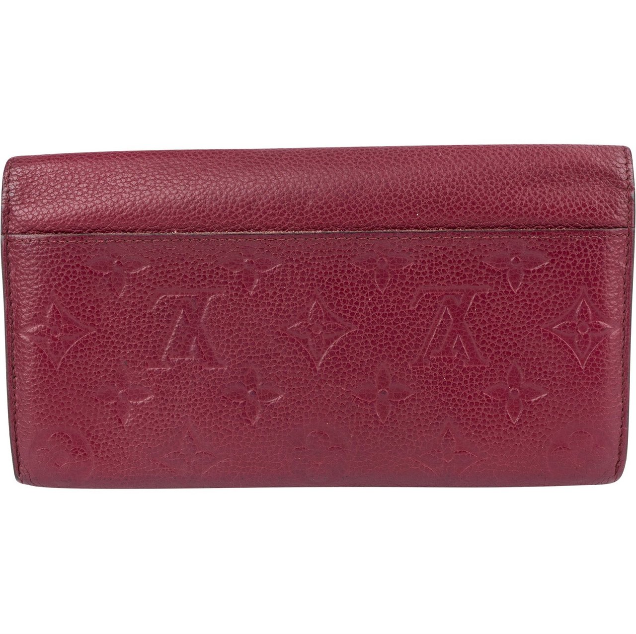 Louis Vuitton Louis Vuitton Monogram Empreinte Leather Sarah Wallet Rood