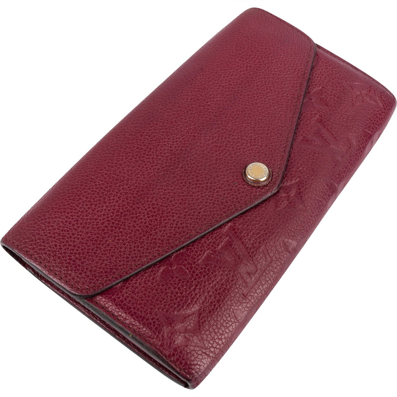 Louis Vuitton Louis Vuitton Monogram Empreinte Leather Sarah Wallet Rood