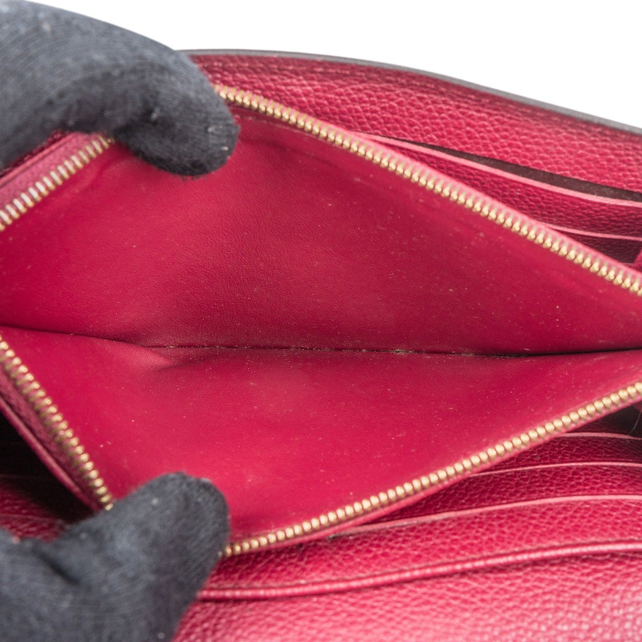 Louis Vuitton Louis Vuitton Monogram Empreinte Leather Sarah Wallet Rood