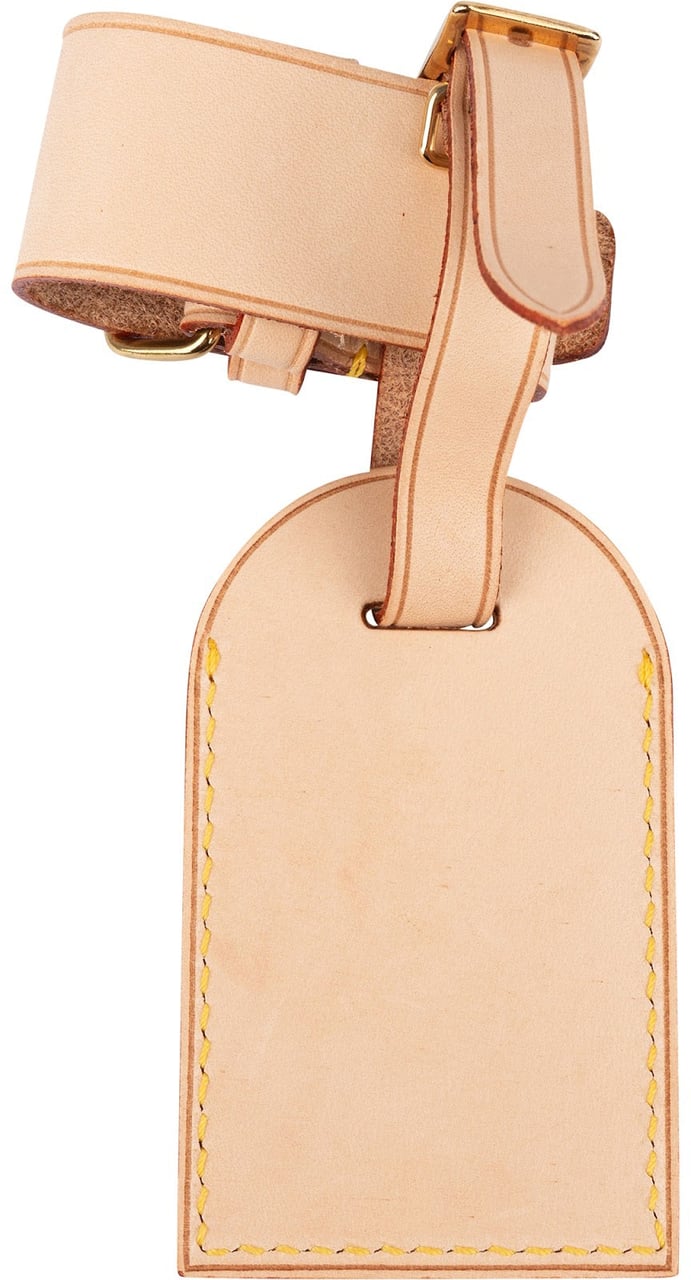 Louis Vuitton Louis Vuitton Vachetta Leather Luggage Tag Set Beige