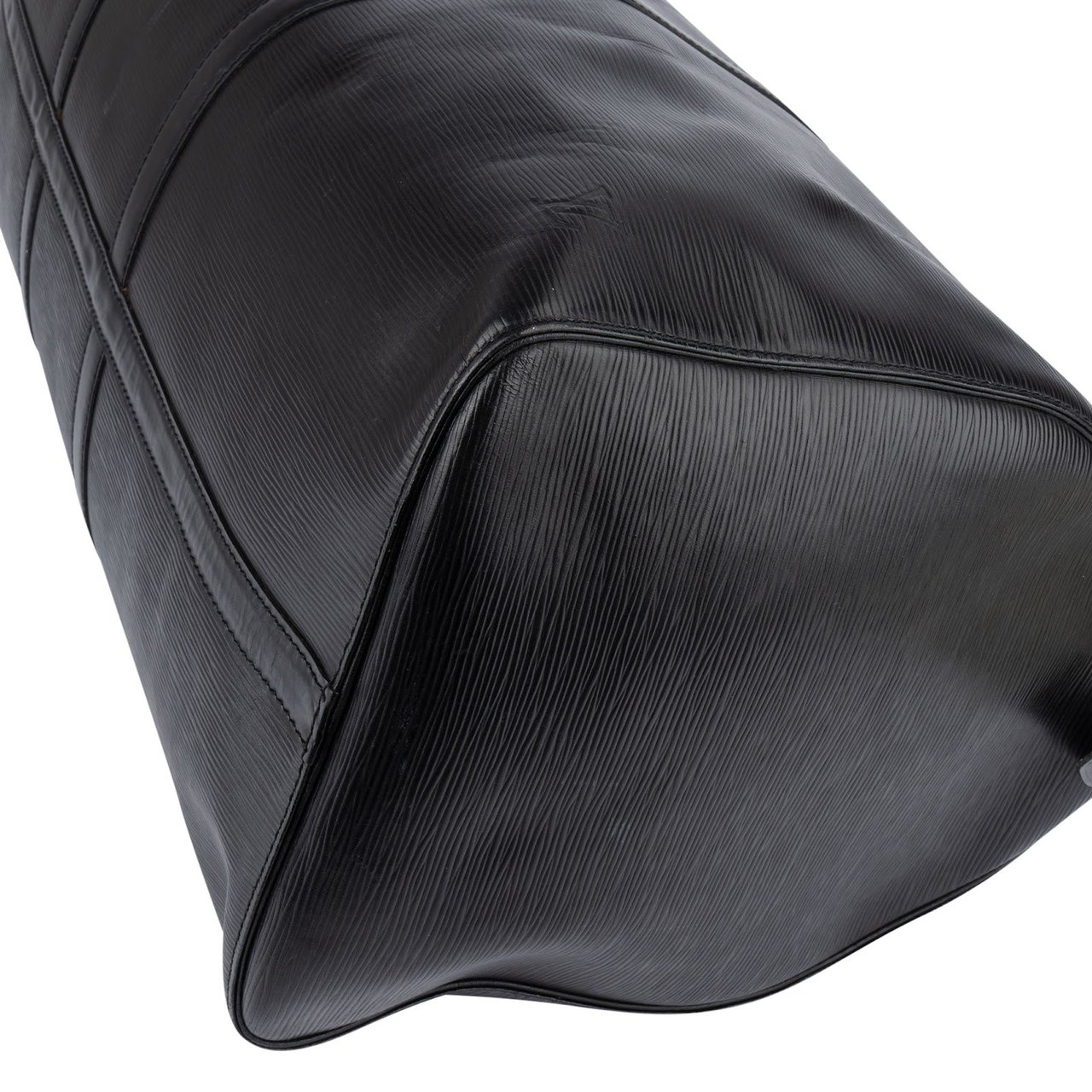 Louis Vuitton Louis Vuitton Noir Epi Leather Keepall 55 Travel Bag Zwart