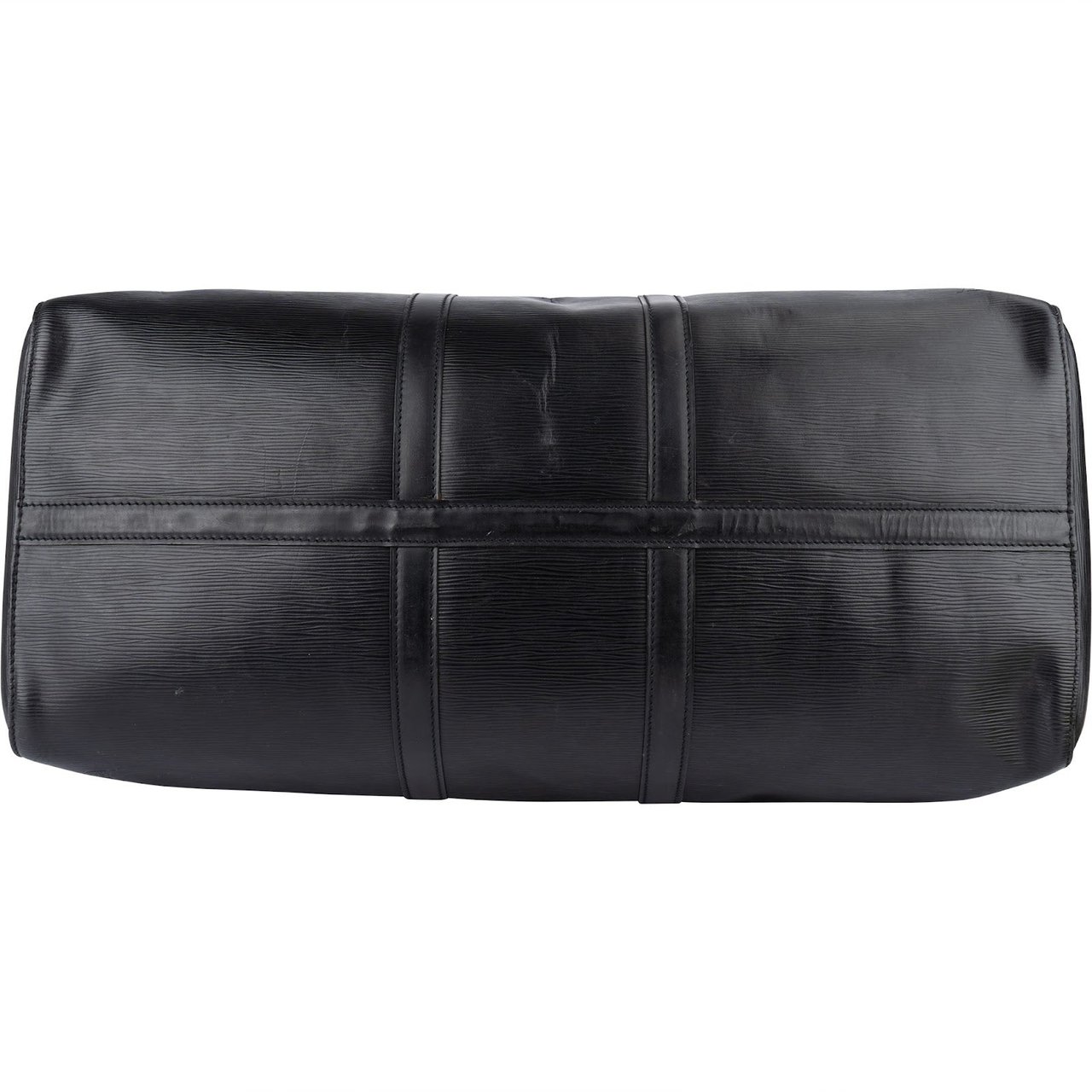 Louis Vuitton Louis Vuitton Noir Epi Leather Keepall 55 Travel Bag Zwart