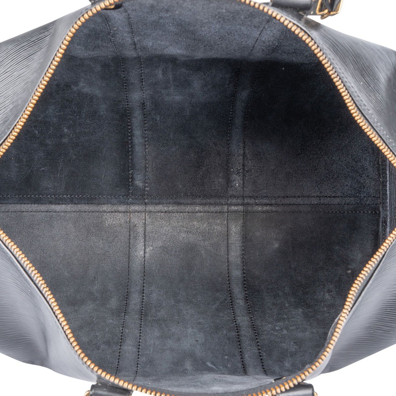 Louis Vuitton Louis Vuitton Noir Epi Leather Keepall 45 Travel Bag Zwart