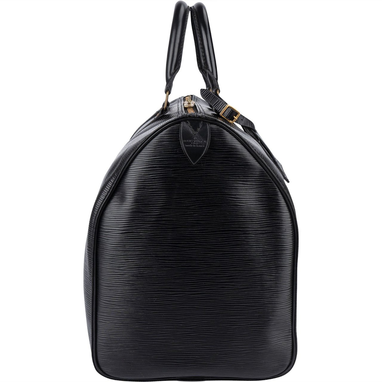 Louis Vuitton Louis Vuitton Noir Epi Leather Keepall 45 Travel Bag Zwart