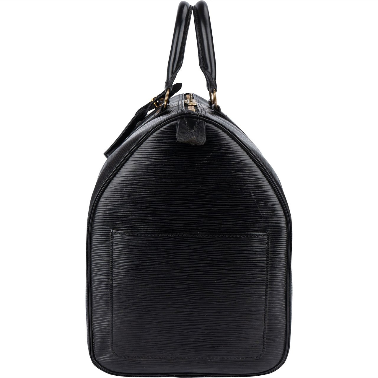 Louis Vuitton Louis Vuitton Noir Epi Leather Keepall 45 Travel Bag Zwart
