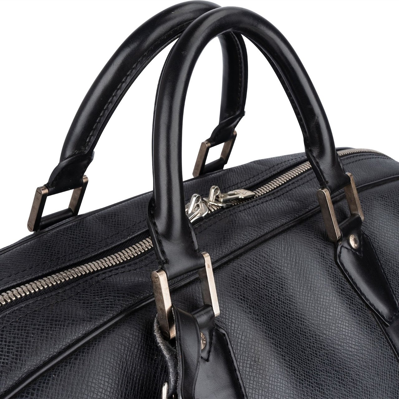 Louis Vuitton Louis Vuitton Noir Taiga Leather Kendall 55 Travel Bag Zwart