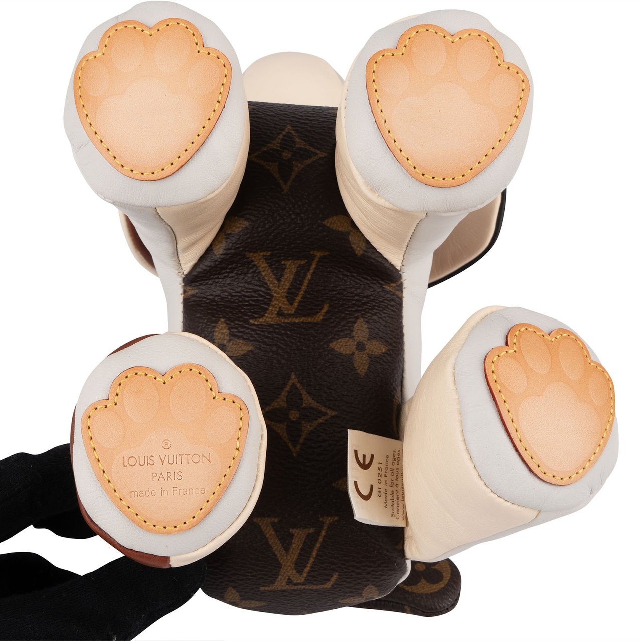 Louis Vuitton Monogram Doudou Dog Oscar Toy Wit