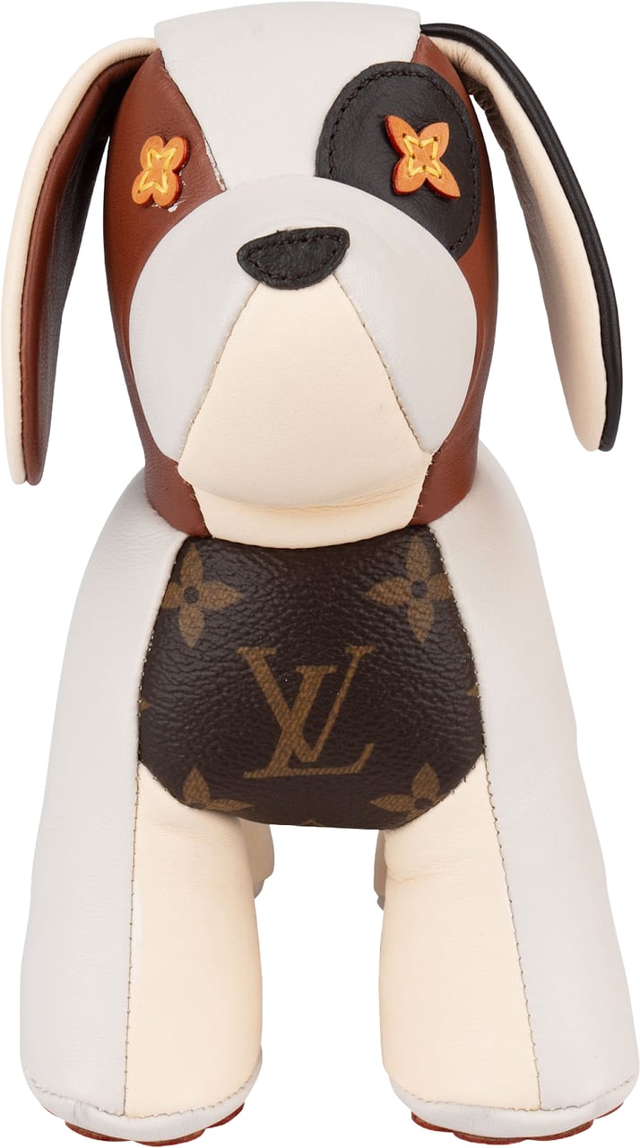 Louis Vuitton Monogram Doudou Dog Oscar Toy Wit