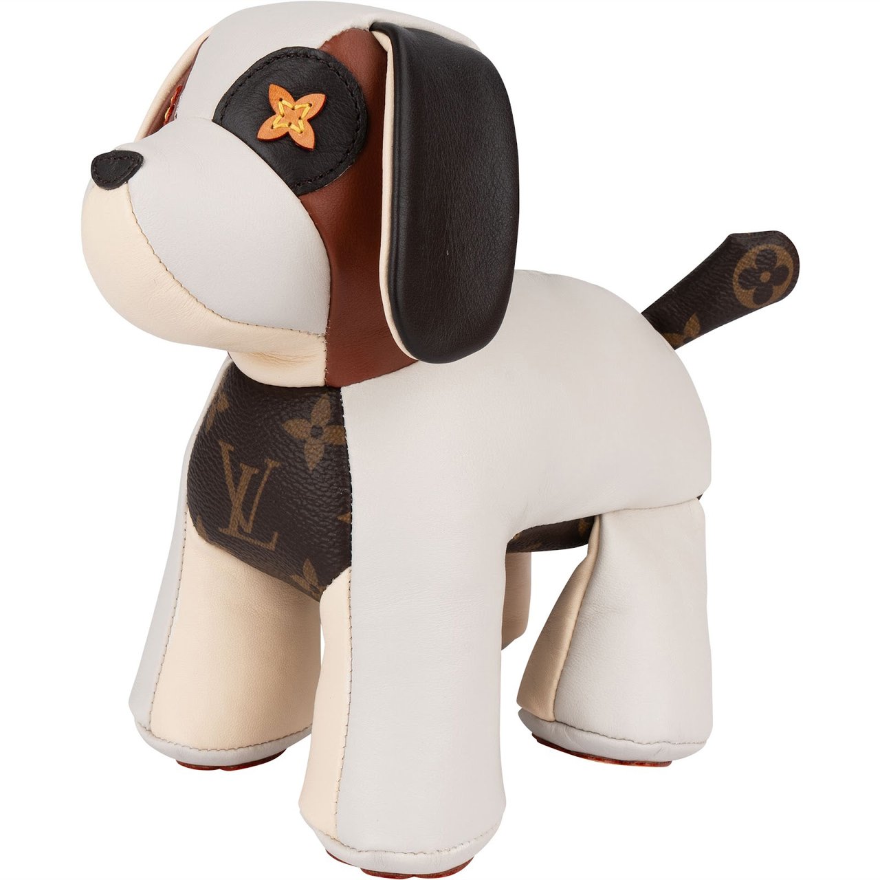 Louis Vuitton Monogram Doudou Dog Oscar Toy Wit
