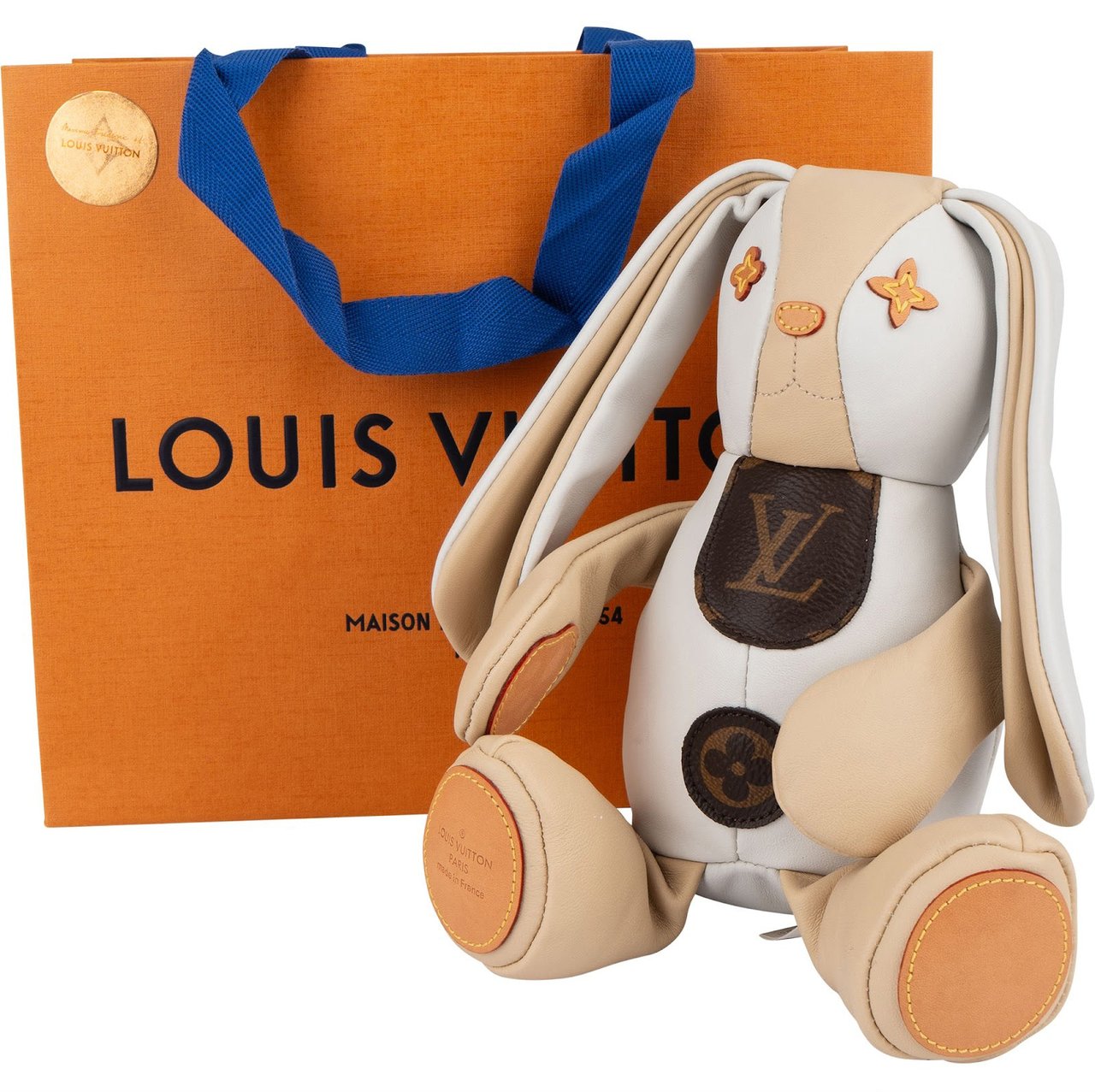 Louis Vuitton Louis Vuitton Monogram Doudou Bunny Lewis Toy Wit