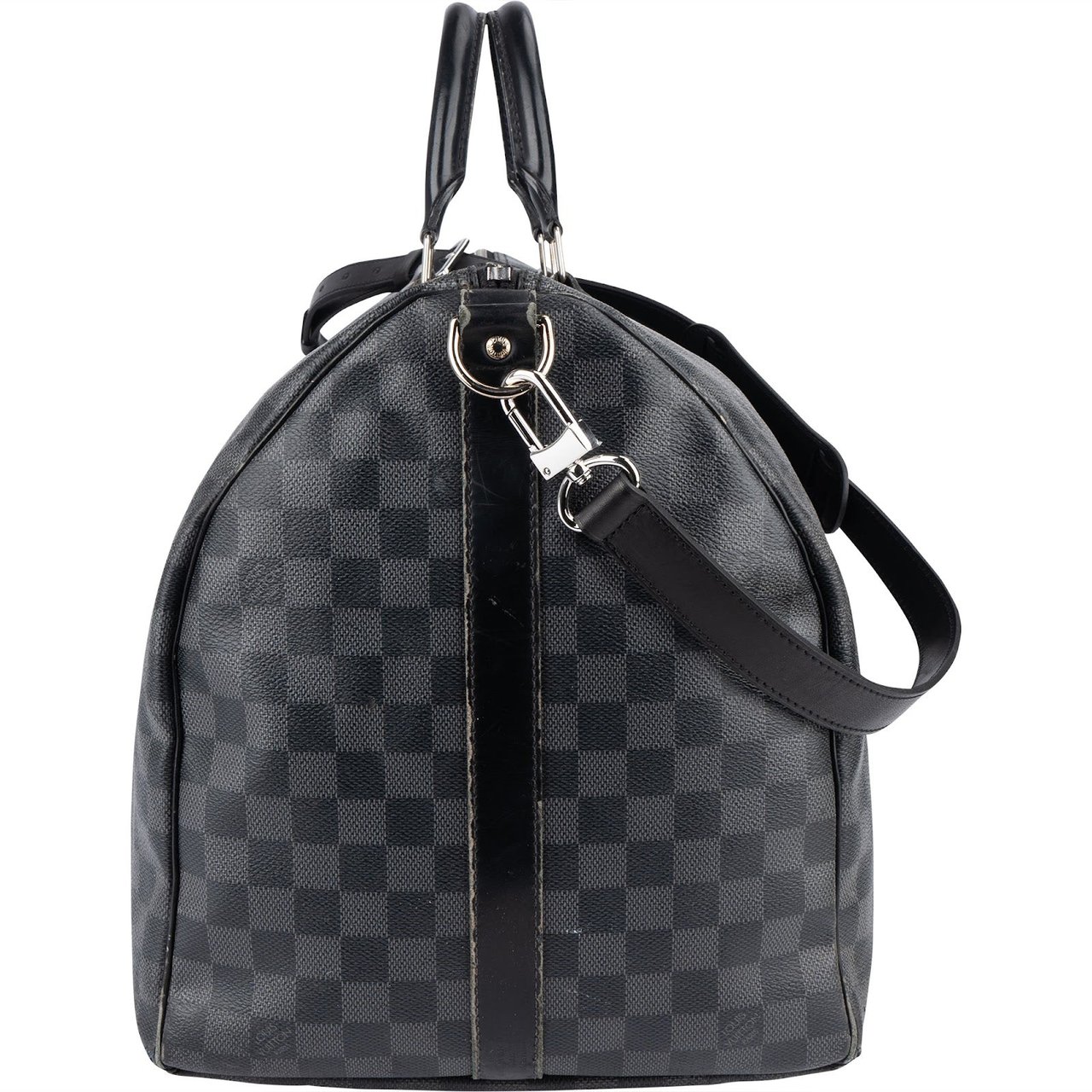 Louis Vuitton Louis Vuitton Monogram Damier Graphite Canvas Keepall 55 Bandoulière Travel Bag Zwart