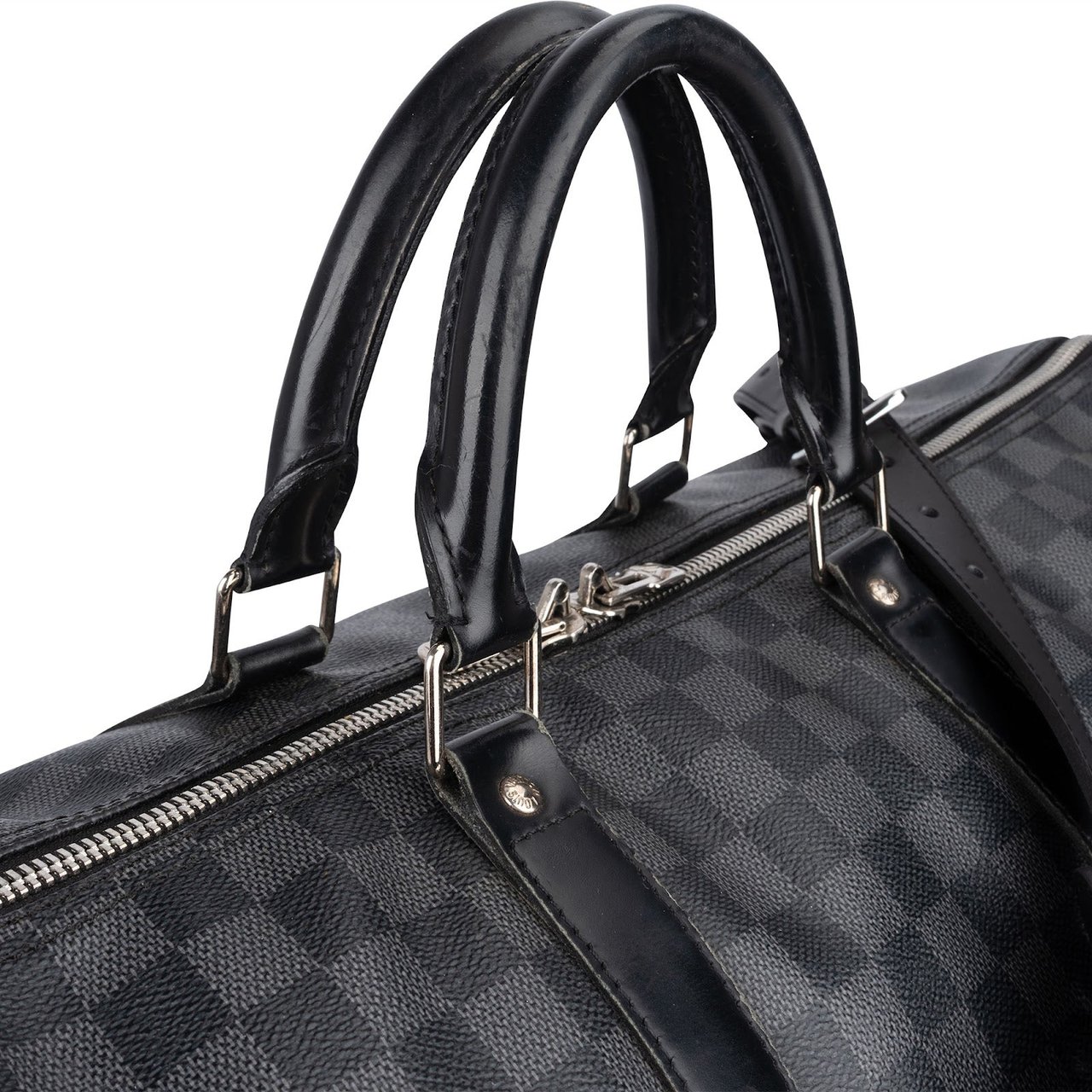 Louis Vuitton Louis Vuitton Monogram Damier Graphite Canvas Keepall 55 Bandoulière Travel Bag Zwart
