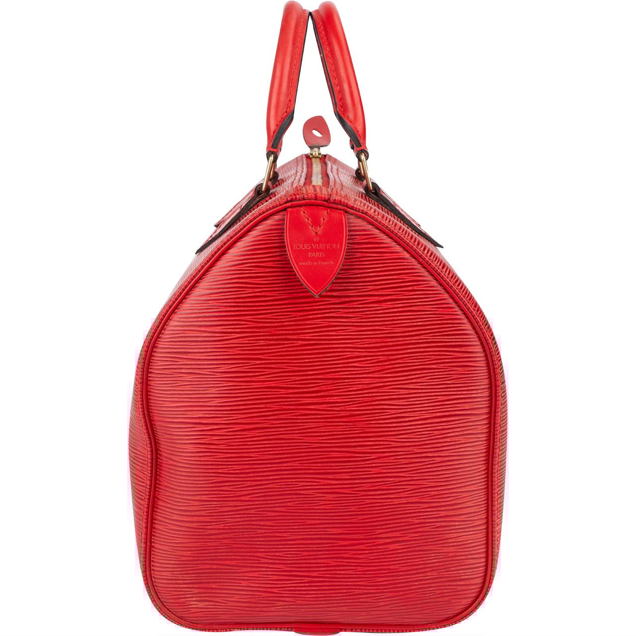 Louis Vuitton Louis Vuitton Red Epi Leather Speedy 30 Handbag Rood