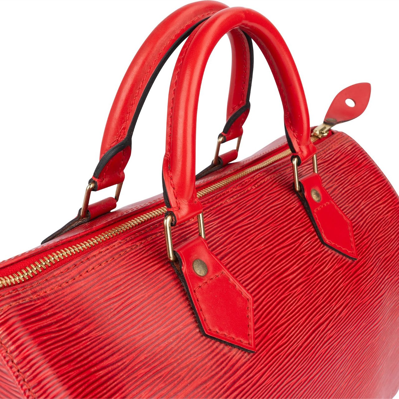 Louis Vuitton Louis Vuitton Red Epi Leather Speedy 30 Handbag Rood