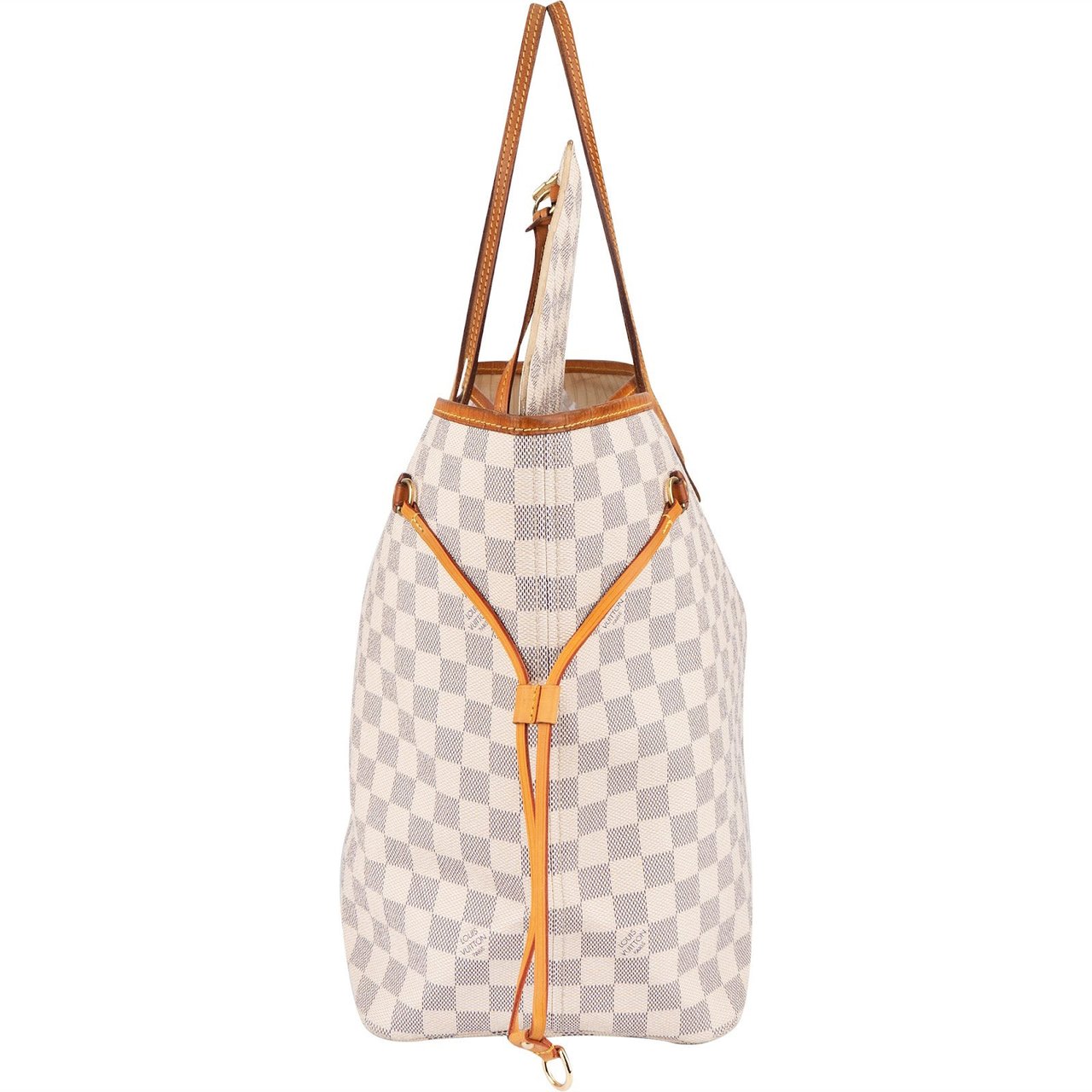 Louis Vuitton Louis Vuitton Monogram Damier Azur Canvas Neverfull GM Shoulder Bag Wit