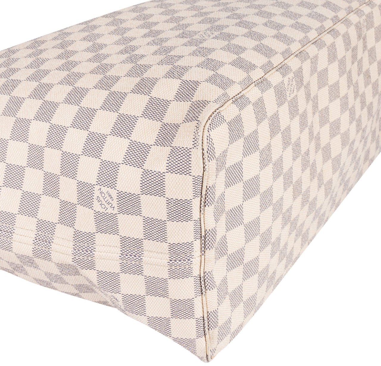 Louis Vuitton Louis Vuitton Monogram Damier Azur Canvas Neverfull GM Shoulder Bag Wit