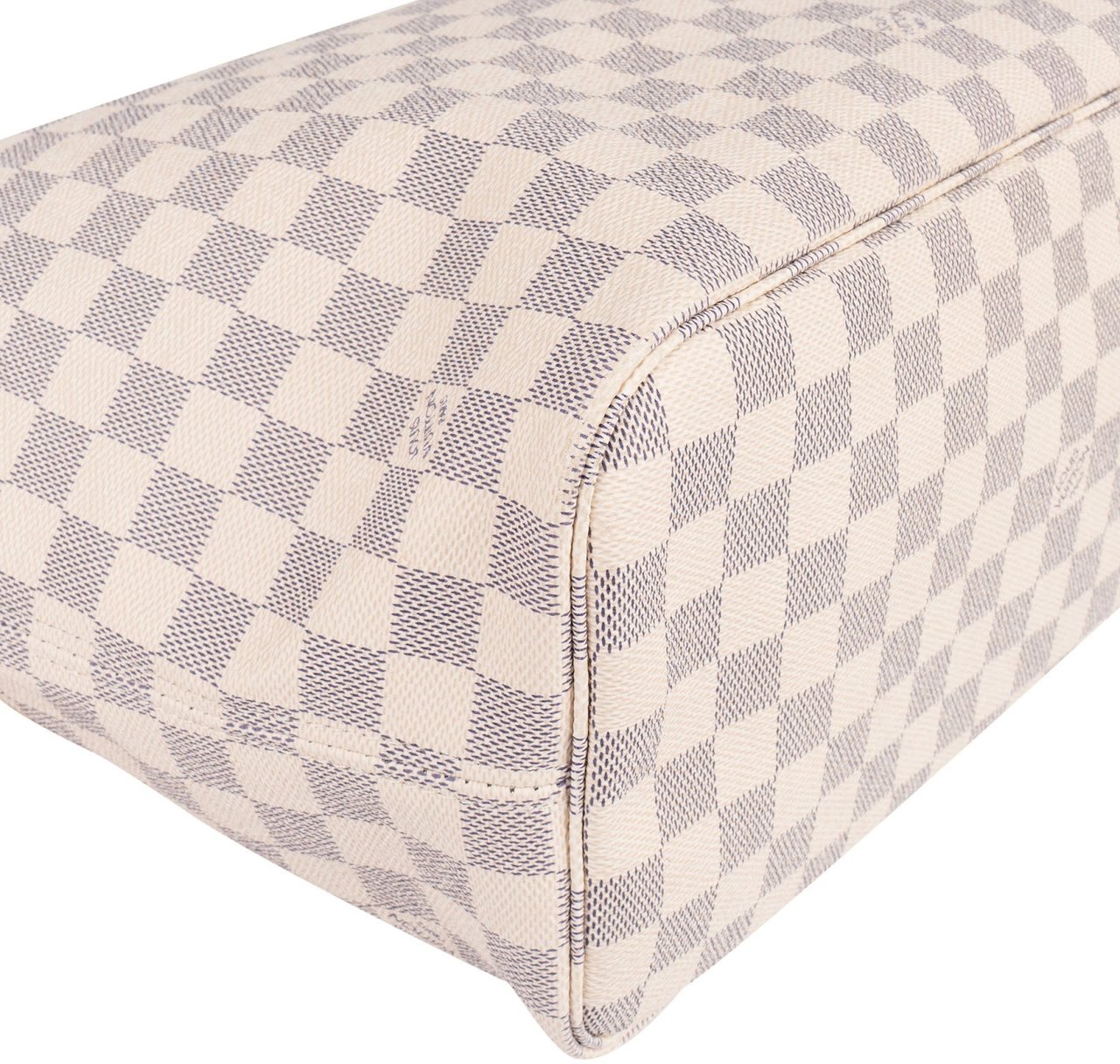 Louis Vuitton Louis Vuitton Monogram Damier Azur Neverfull MM Shoulder Bag Wit