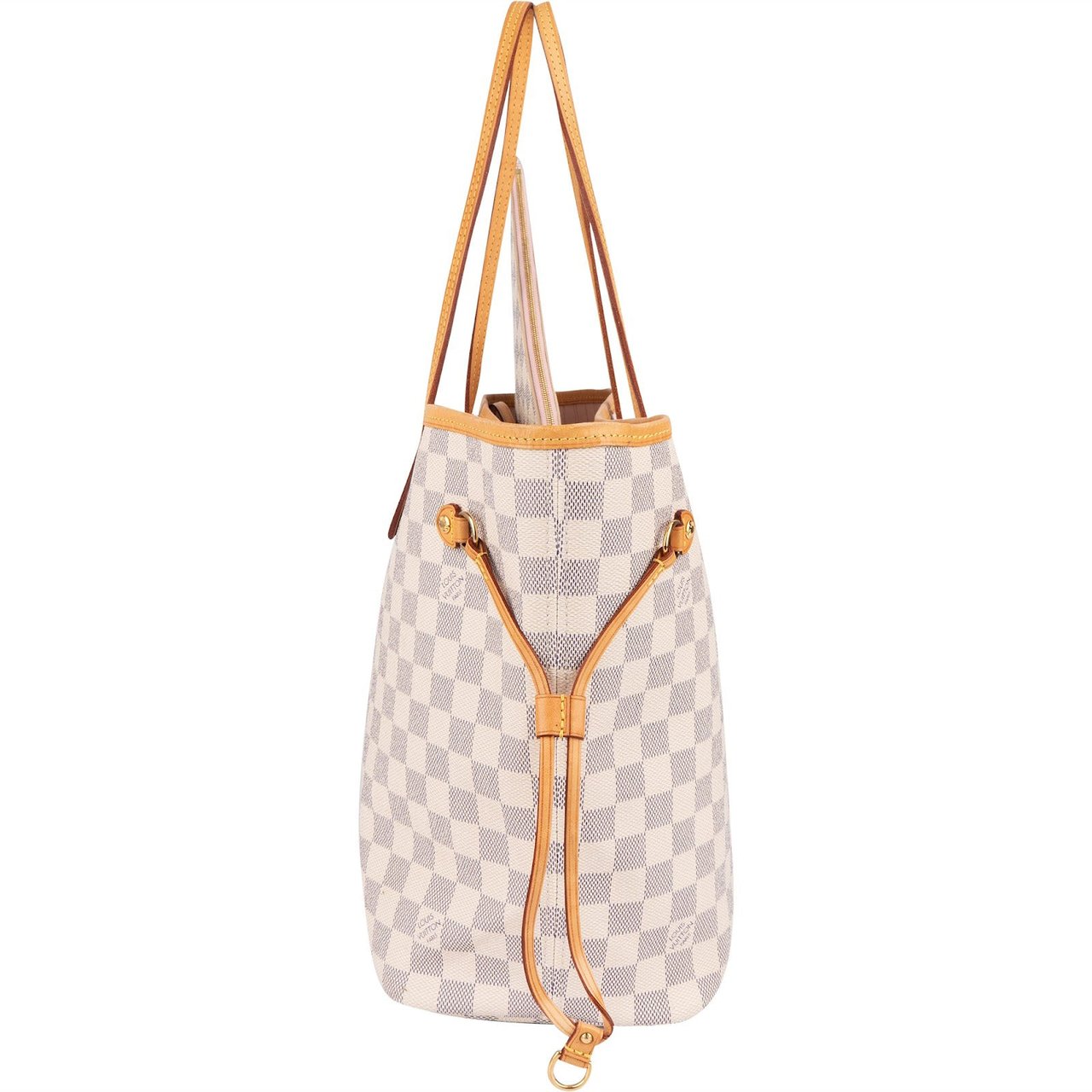 Louis Vuitton Louis Vuitton Monogram Damier Azur Neverfull MM Shoulder Bag Wit