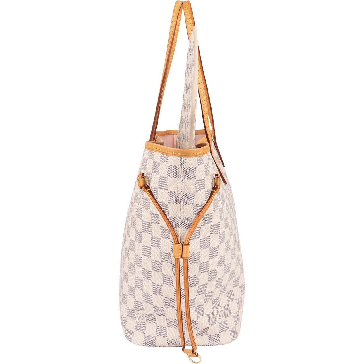 Louis Vuitton Louis Vuitton Monogram Damier Azur Neverfull MM Shoulder Bag Wit