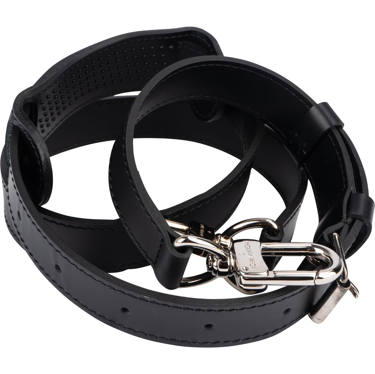 Louis Vuitton Louis Vuitton Black Leather Keepall Bags Strap Zwart