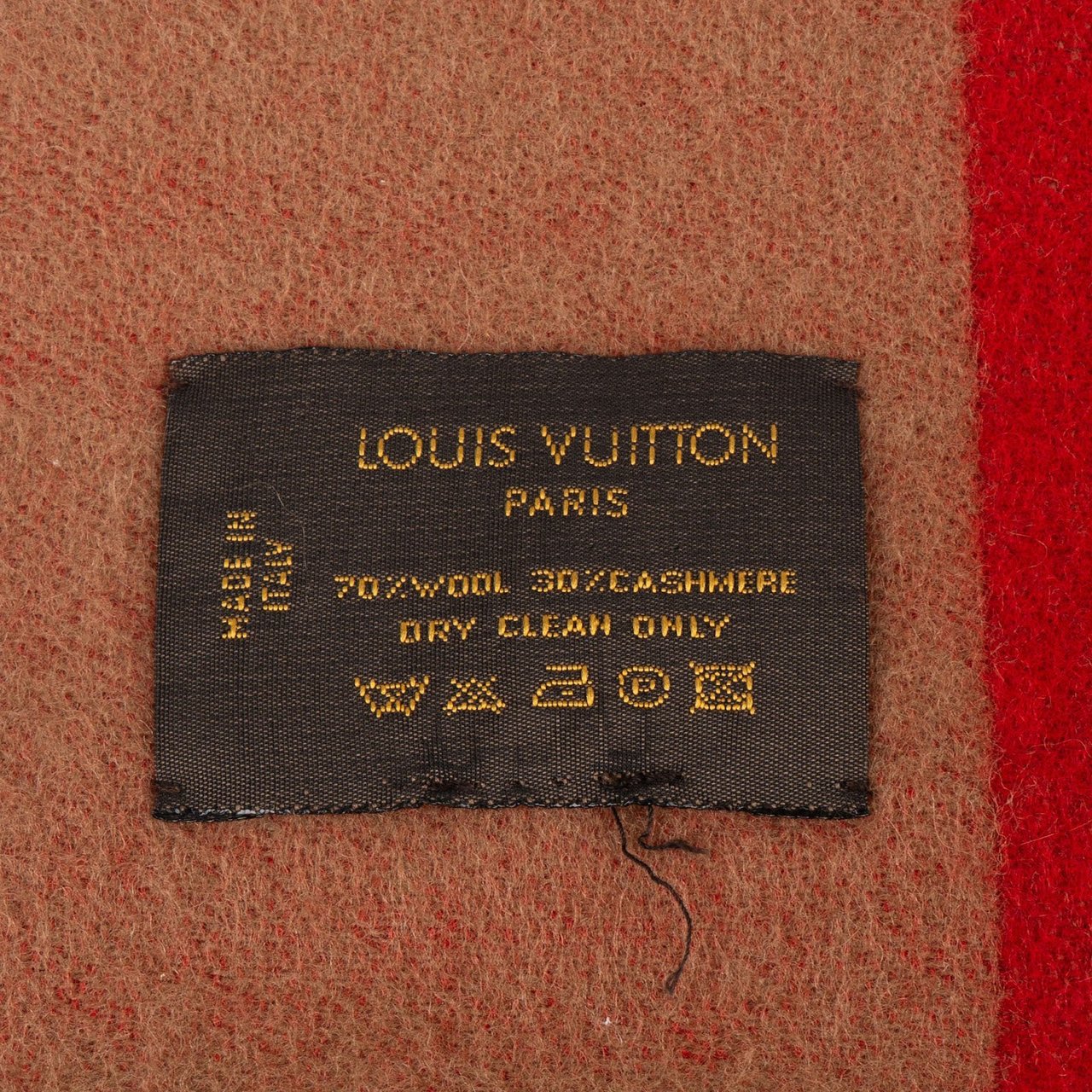 Louis Vuitton Louis Vuitton Wool Cashmere V Scarf Schal Bruin