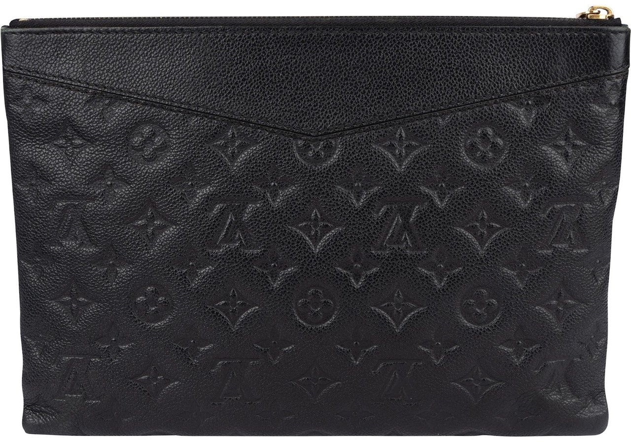 Louis Vuitton Louis Vuitton Leather Monogram Empreinte Pochette Daily Clutch Zwart
