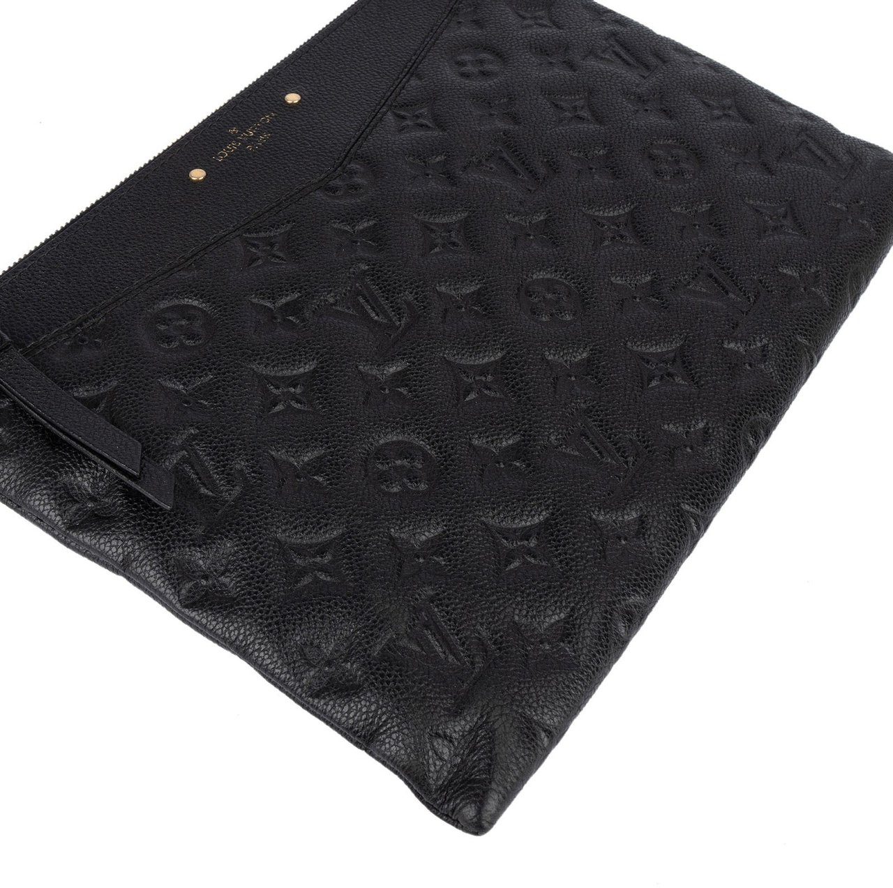 Louis Vuitton Louis Vuitton Leather Monogram Empreinte Pochette Daily Clutch Zwart