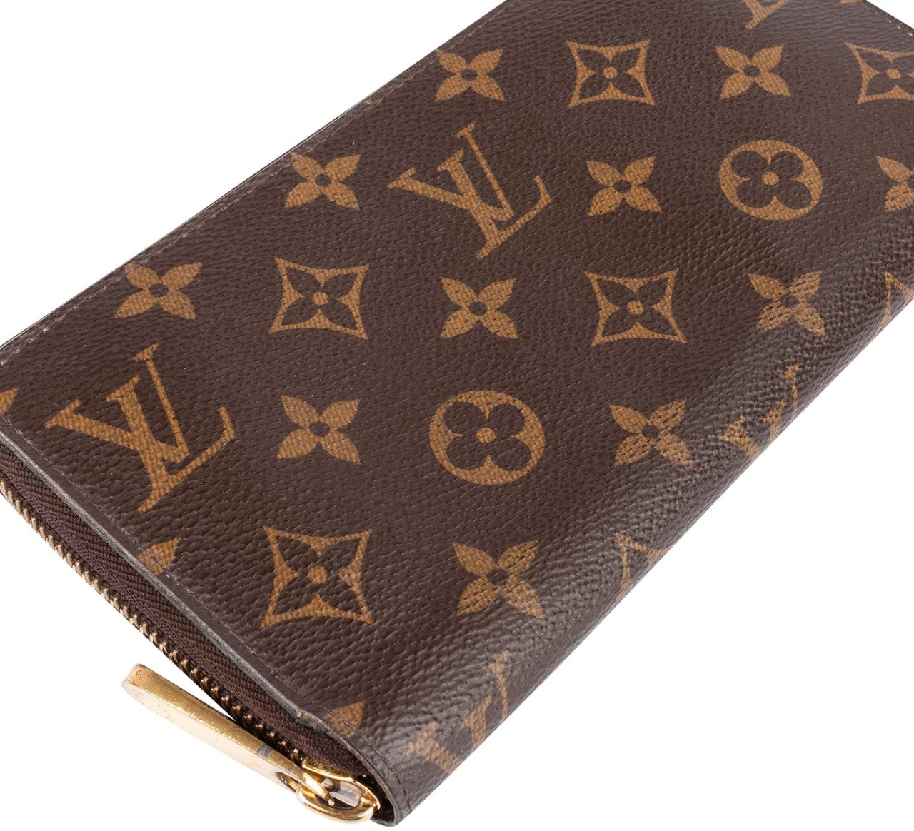 Louis Vuitton Louis Vuitton Monogram Canvas Zippy Wallet Bruin