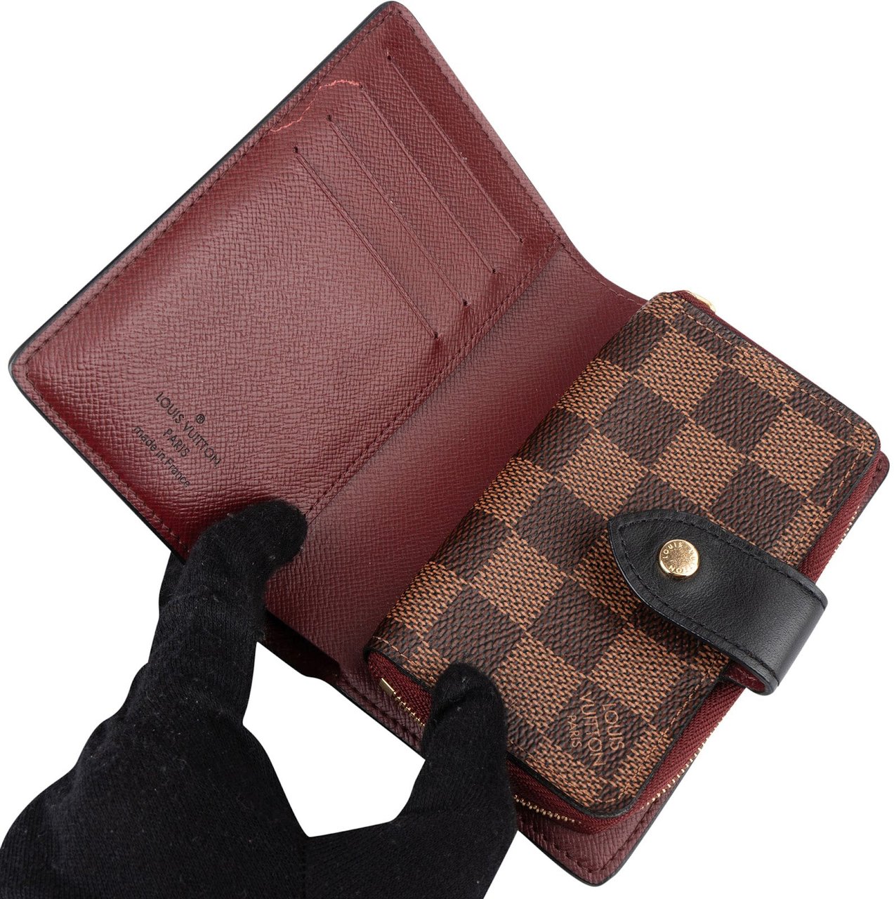 Louis Vuitton Louis Vuitton Monogram Damier Ebene Juliette Wallet Bruin