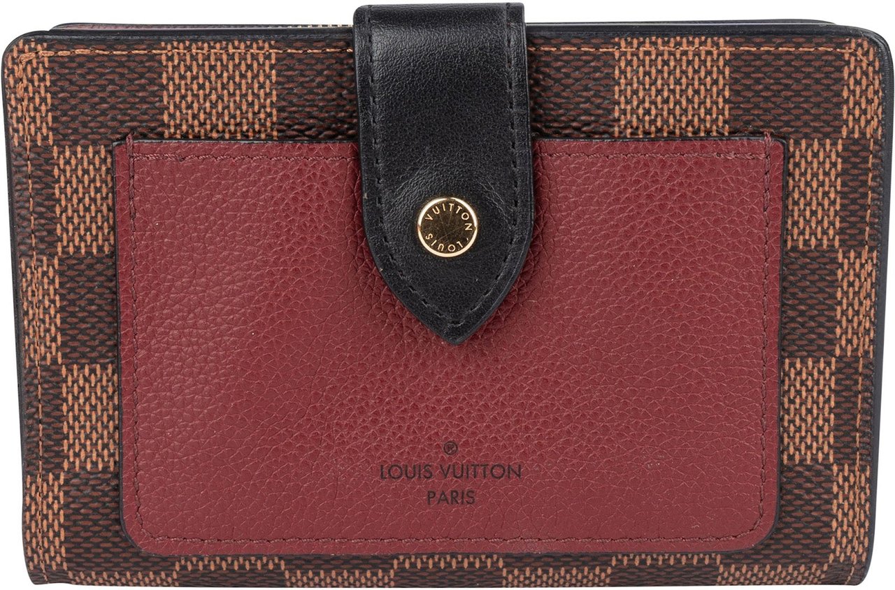 Louis Vuitton Louis Vuitton Monogram Damier Ebene Juliette Wallet Bruin