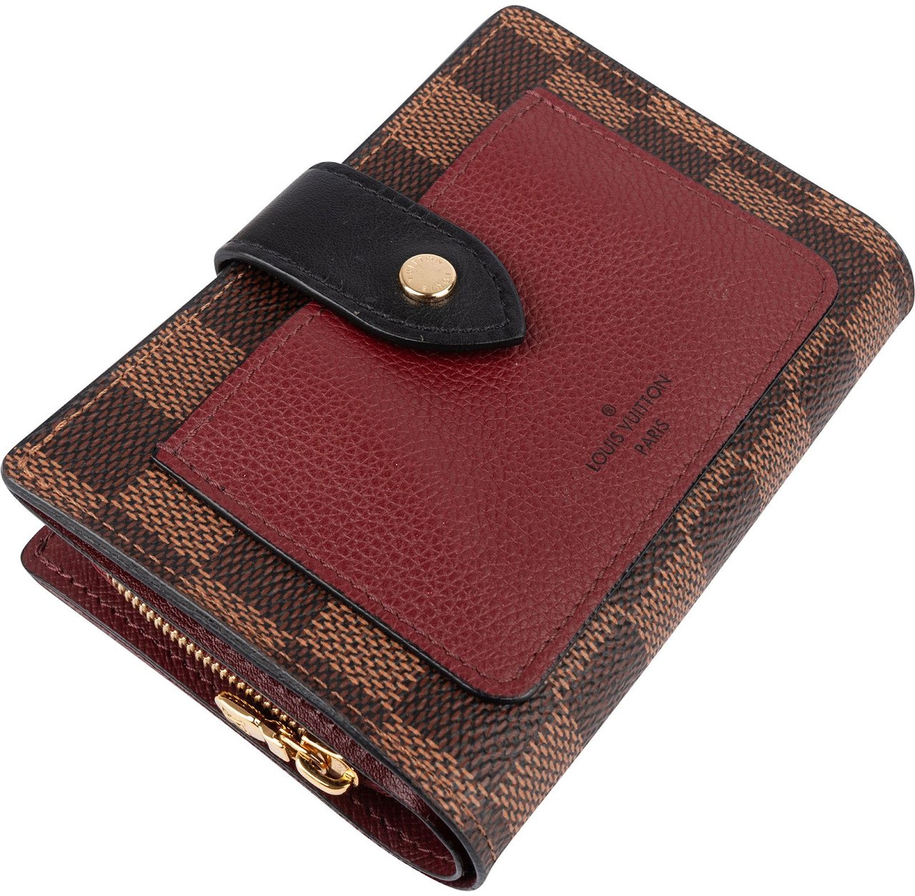 Louis Vuitton Louis Vuitton Monogram Damier Ebene Juliette Wallet Bruin