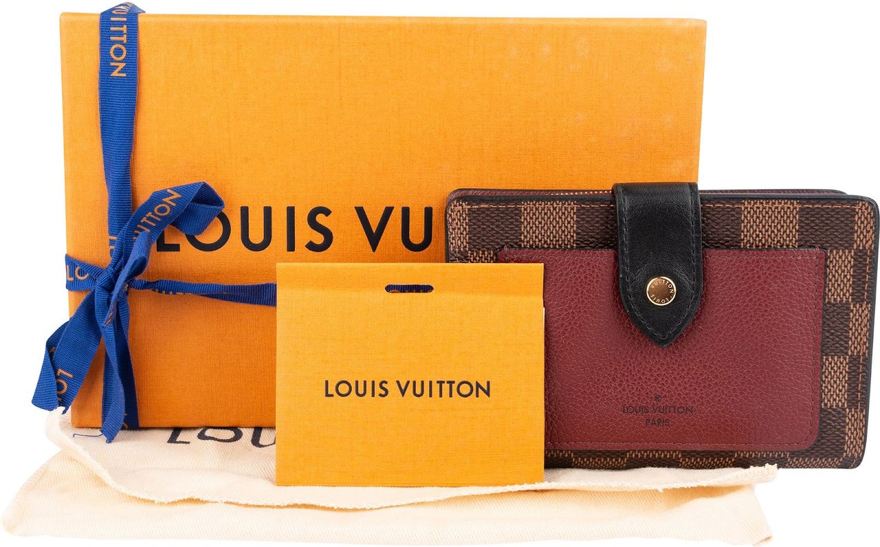 Louis Vuitton Louis Vuitton Monogram Damier Ebene Juliette Wallet Bruin