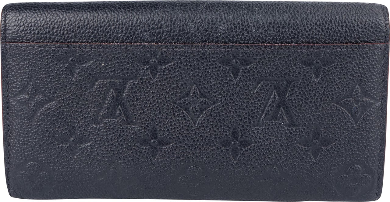 Louis Vuitton Louis Vuitton Monogram Empreinte Leather Sarah Wallet Navy