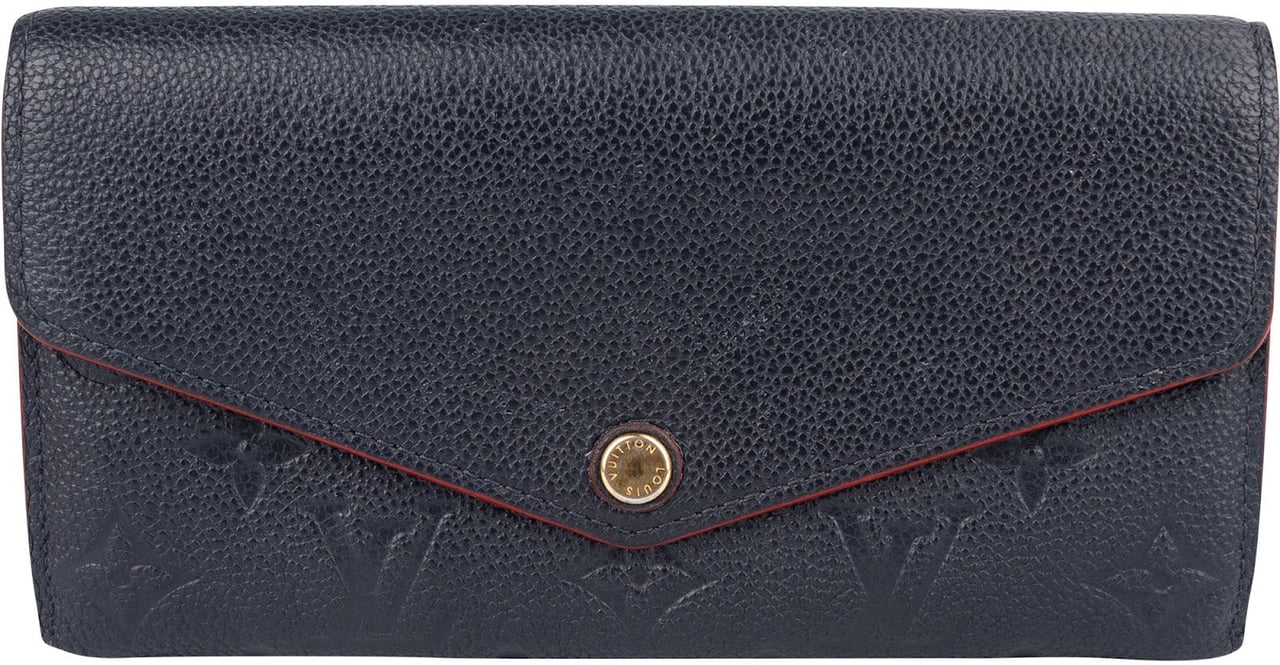 Louis Vuitton Louis Vuitton Monogram Empreinte Leather Sarah Wallet Navy
